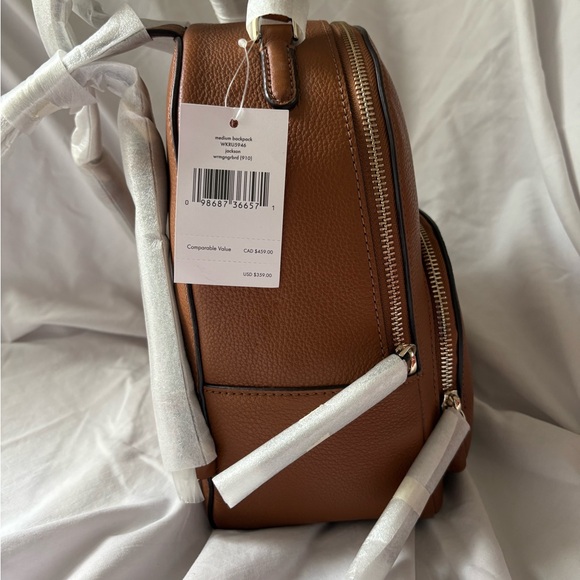 Kate Spade Tan Leather Backpack - Picture 2 of 3